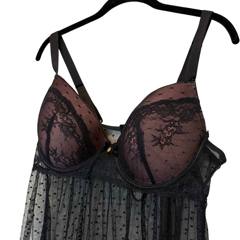 Black Daisy Fuentes Babydoll 1X